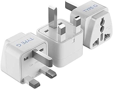 Ceptics UK, Hong Kong, Ireland, UAE Travel Plug Adapter (Type G) - 3 ...