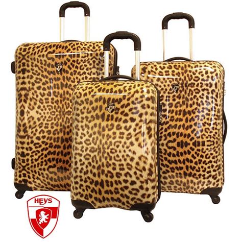 Heys USA Exotic Leopard 3-piece Hardside Spinner Luggage Set - Free Shipping Today - Overstock ...