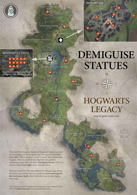 Demiguise Statues in Hogwarts Legacy