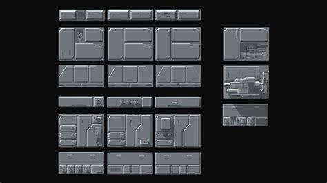 Sci-Fi Wall Panels 21 Parts - Vol. 1 - Buy Royalty Free 3D model by thibaut.billerot [451efcd ...