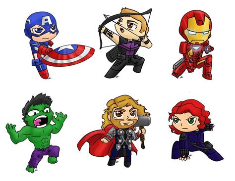 avengers chibi by Nickyparsonavenger on DeviantArt | Avengers ♥ | Pinterest | Chibi, Cartoon and ...