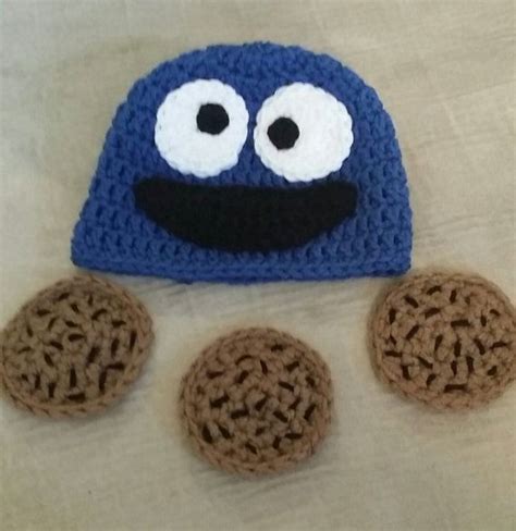 Custom Crochet Cookie Monster Inspired Beanie by AshleesCrochet, $20.00 | Custom crochet ...