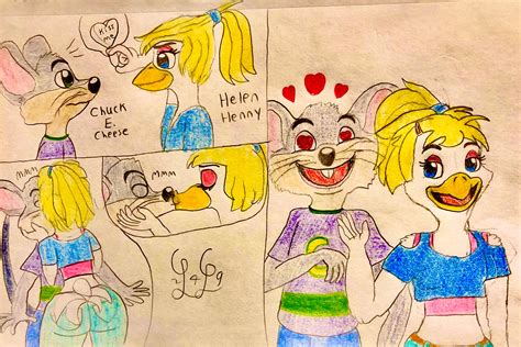 Chuck E. Cheese x Helen Henny by LugiaLover249 on DeviantArt