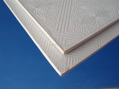 Waterproof 60x60 Pvc Gypsum Ceiling Tiles With Aluminum Foil - Buy ...