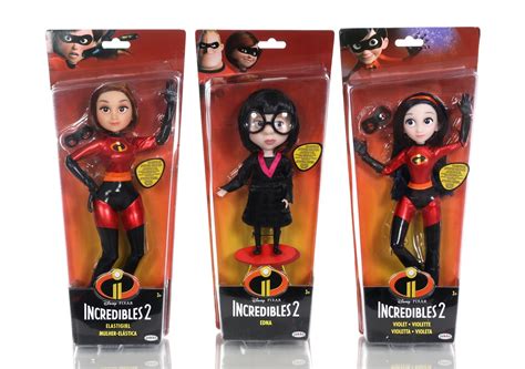 Dan the Pixar Fan: Incredibles 2: Costumed Action Figures Assortment – Elastigirl, Edna & Violet ...