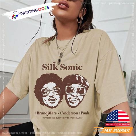 Silk Sonic World Tour 2023 Bruno Mars Anderson Paak Shirt - Unleash ...