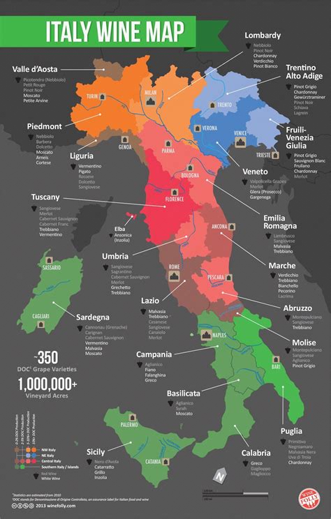 I Love Charts : Photo | Italy wine, Italy map, Wine map