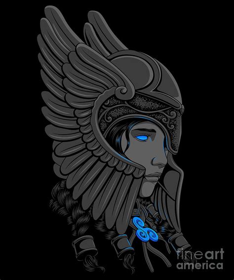 Valkyrie Queen Sigrun - Viking Warrior Digital Art by Mister Tee - Pixels