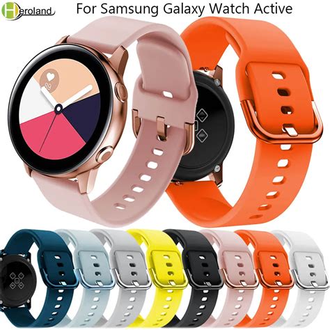 20mm Watch strap for Original Samsung Galaxy Watch Active Bands Galaxy 42mm gear S2 Sport ...