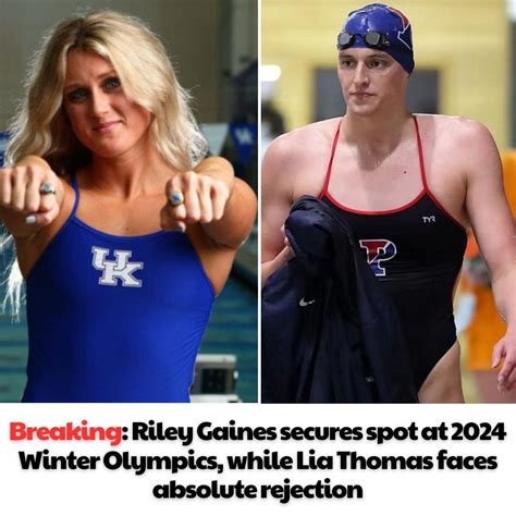 Breaking: Riley Gaines secures spot at 2024 Winter Olympics, while Lia Thomas faces absolute ...