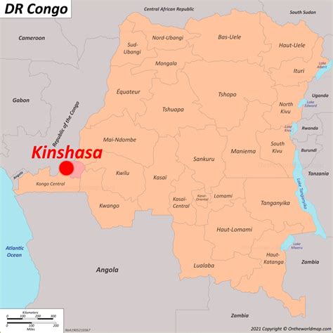 Kinshasa On World Map