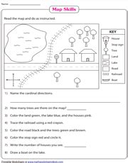 Reading A Thematic Map Worksheet