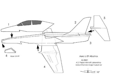 How to Manufacture a Paper Model Russian L-39 Albatross Jet Fighter