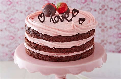 Naked chocolate Valentine cake | Tesco Real Food