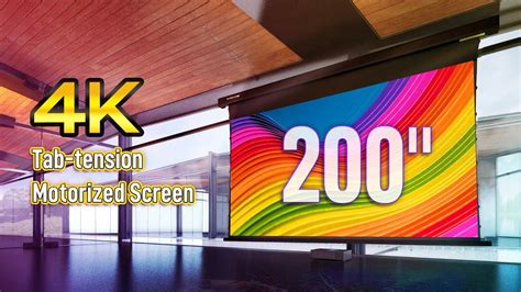 SCREENPRO 200 Inch Projector Screen(4K fabric| 16:9 | 200") - YouTube