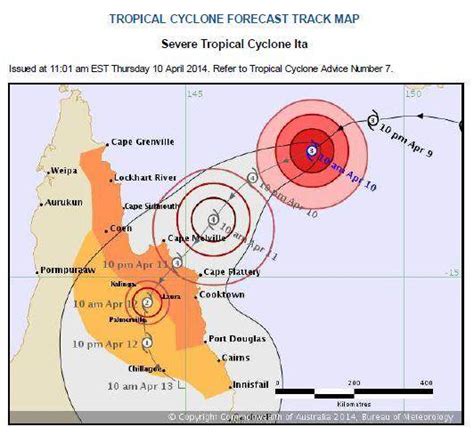 Cyclone Warning For North Queensland