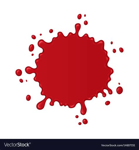 Blood splash or drop Royalty Free Vector Image