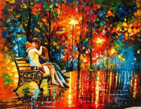 Handmade Reproduction Leonid Afremov Oil Paintings on Canvas - China ...