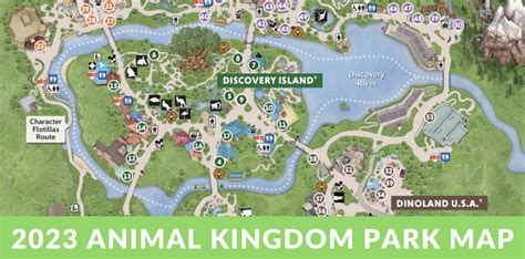 2023 Animal Kingdom Map – Walt Disney World - WDW Magazine