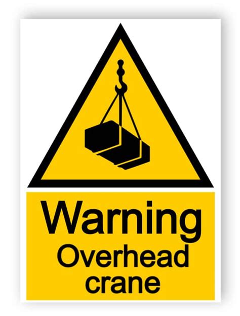 Warning - overhead crane | Easily edit and order this sign online!