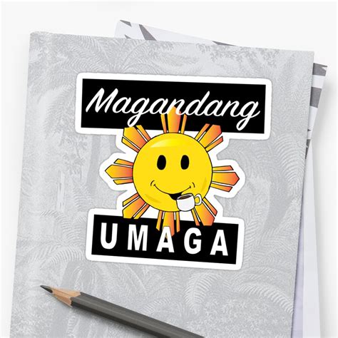 "Magandang Umaga" Sticker by pilipinosticker | Redbubble