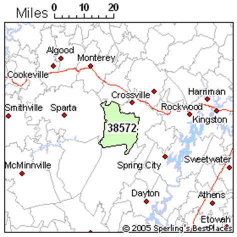 Crossville Tn Zip Code Map - Map