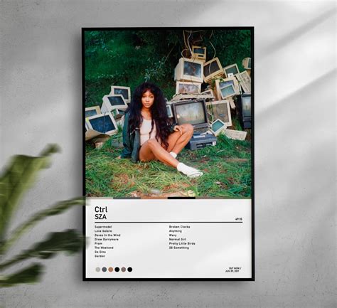 SZA Poster CTRL Poster SZA Ctrl Deluxe Tracklist Album - Etsy Canada