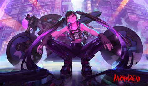 Cyberpunk Anime Girl Wallpaper