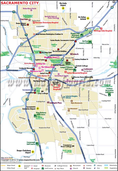 Sacramento City Map Maps Of California Map Of Sacramento California ...