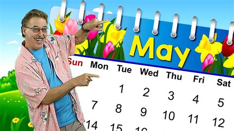 It's the Month of May | Calendar Song for Kids | Jack Hartmann