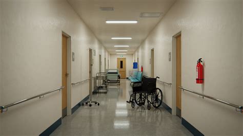 ArtStation - Hospital Corridor 3d Scene | Resources