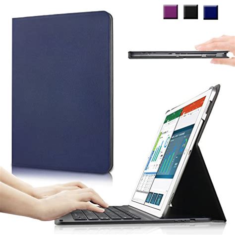 iPad Pro Keyboard Case - Infiland Ultra-thin Smart Stand Folio Cover C