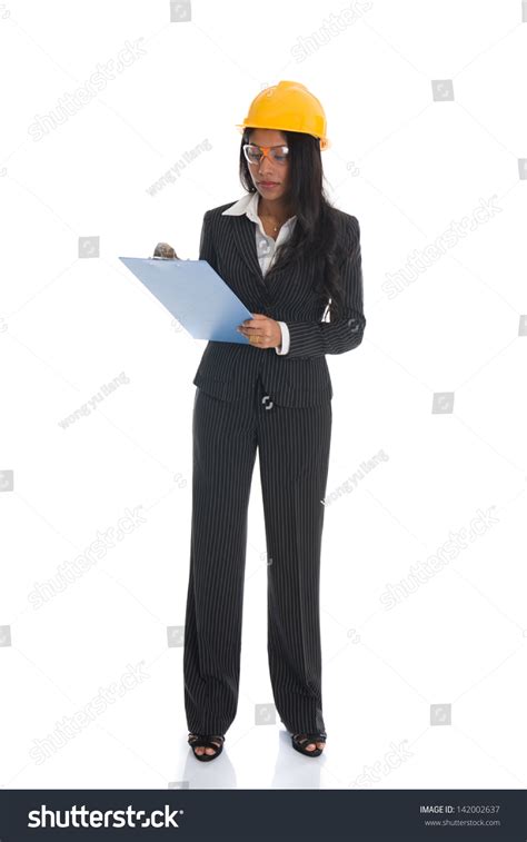 Indian Female Architect Engineer Holding Plans Stock Photo 142002637 | Shutterstock