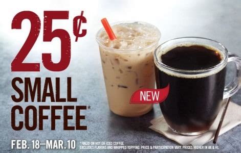 Burger King: Small Coffee Only $0.25!