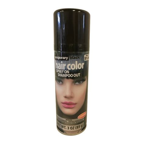 Halloween Temporary Hair Color Spray- Black - Walmart.com - Walmart.com