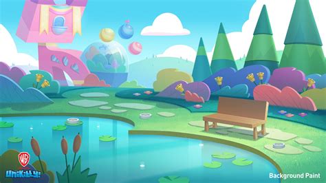 Unikitty background | Game concept art, Unikitty, Animation background