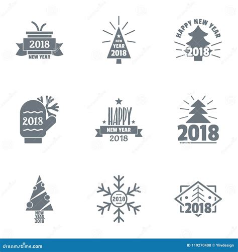 Nativity Logo Set, Simple Style Stock Vector - Illustration of letter ...