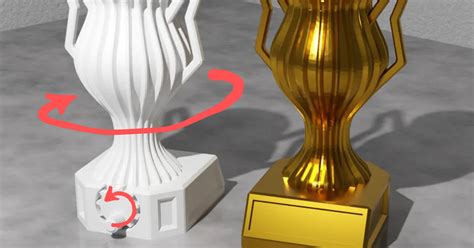 Spinning Trophy Display (No Supports!) by BP | Download free STL model | Printables.com