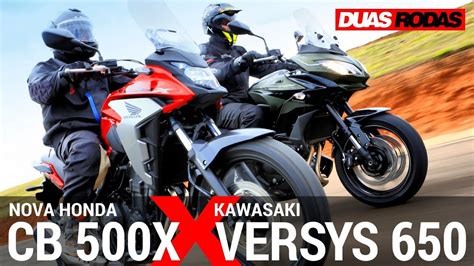 COMPARATIVO | HONDA CB 500X x KAWASAKI VERSYS 650 - YouTube