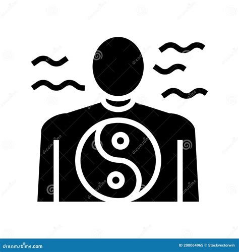 Peace of Mind People Value Glyph Icon Vector Illustration Stock ...