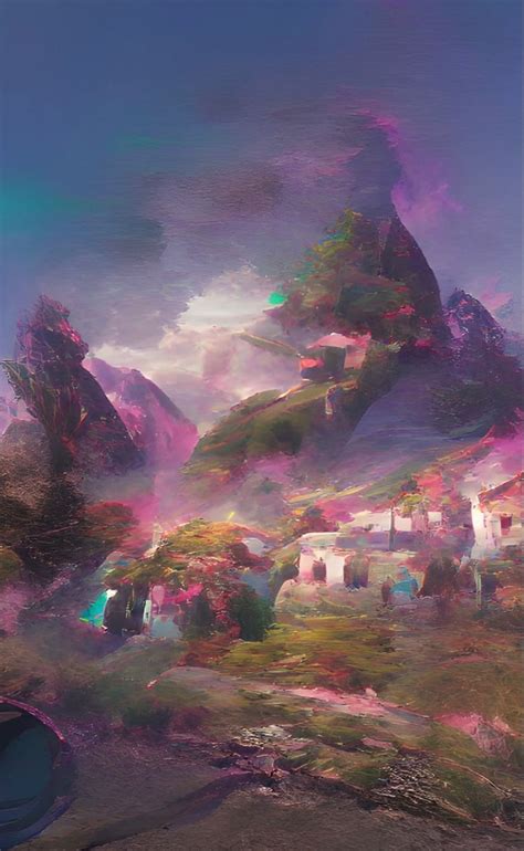 Hidden village in the mountains | Fantasy world, Village, The mountain