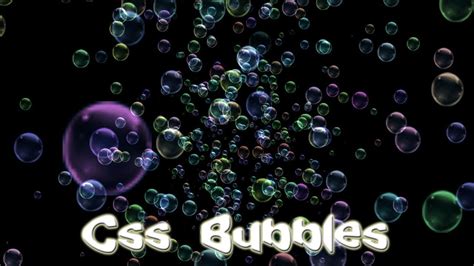 Css Bubbles | Css animation Transition | cool css effects - YouTube