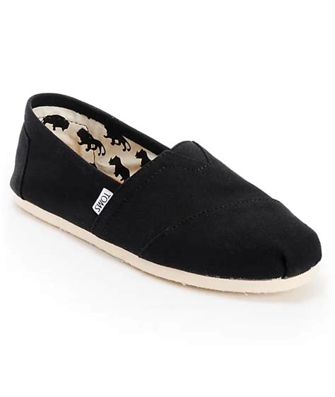 Toms Shoes Mens Classic Black Shoes | Zumiez