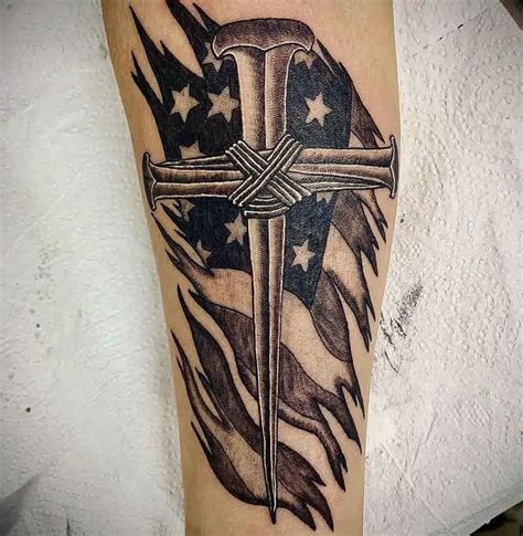 Discover more than 74 cross tattoos with american flag latest - in.cdgdbentre