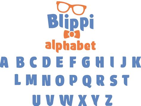 Blippi Font SVG Blippi Alphabet Blippi Logo Blippi - Etsy Ireland