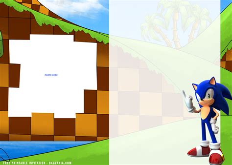 (FREE Printable) – Sonic The Hedgehog Birthday Invitation Templates ...