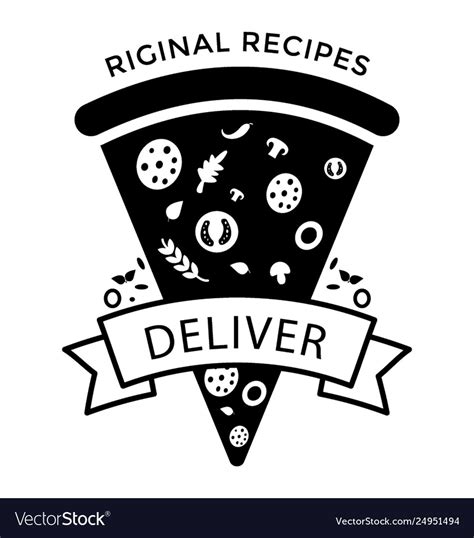 Pizza slice Royalty Free Vector Image - VectorStock