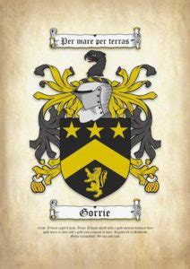 Ancient Surname Coat of Arms (Family Crest) on Parchment Paper