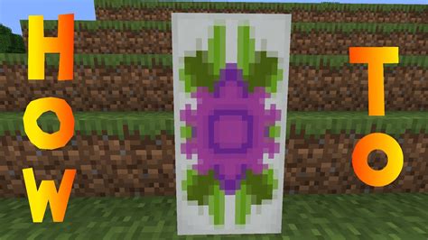 Minecraft: How to Make a Flower Banner - Tutorial - YouTube