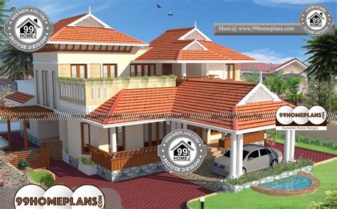 Kerala Nalukettu House Plans with Nadumuttam Styles of Modern Homes